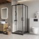 Душевой уголок BelBagno LUCE-A-2-90-C-NERO черный